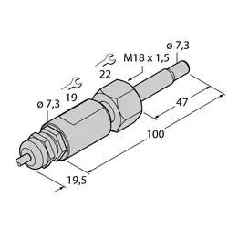 Датчик потока TURCK FCST-A4-NA/D100 10M