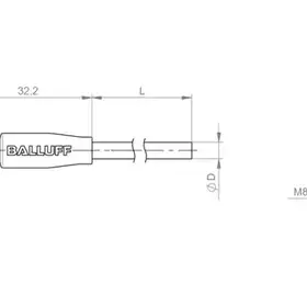 Разъем с кабелем Balluff BCC M314-0000-10-003-VX8434-020