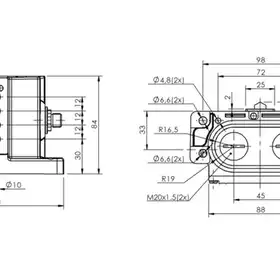 Блочный выключатель Balluff BNS 819-D04-D12-62-10-S80S