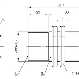 Емкостной датчик уровня Balluff BCS M30BBM2-PPC30G-S04G