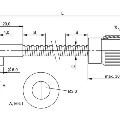 Оптоволоконный кабель Balluff BFO 18A-XAE-MZG-30-1,5