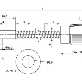 Оптоволоконный кабель Balluff BFO 18A-XAE-MZG-30-1,5