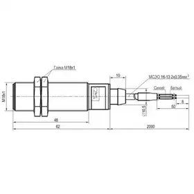 Индуктивный датчик ТЕКО ISB AF49S8-21-3-P-G
