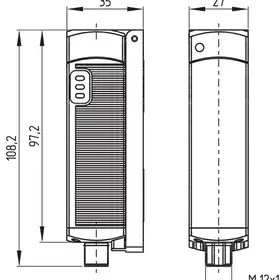 Индуктивный датчик безопасности Schmersal CSS 12-34F0-V-D-M-ST