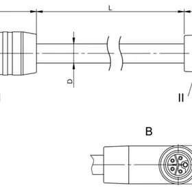 Соединительный кабель Balluff BCC M415-M425-3L-386-PX85A5-150
