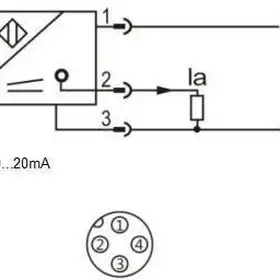 Индуктивный датчик расстояния LANBAO LE40SZSF10LIM-E2