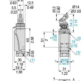 Kонцевой выключатель Telemecanique XCDR2121P20