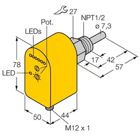Датчик потока TURCK FTCS-N1/2A4P-2AP8X-H1140