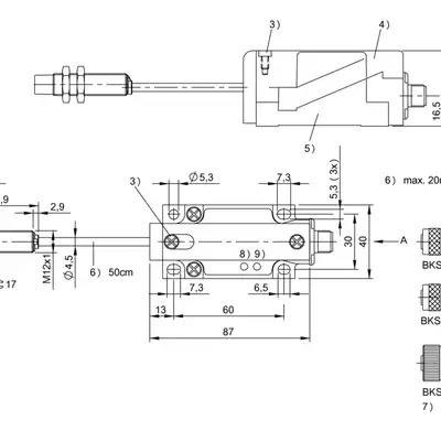 RFID головка чтения/записи Balluff BIS L-400-043-003-02-S115