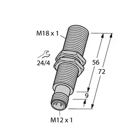 Индуктивный датчик TURCK BI5-M18E-LIU-H1141