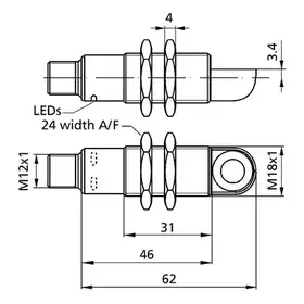 Ультразвуковой датчик Microsonic lpc+35/WK/CFF