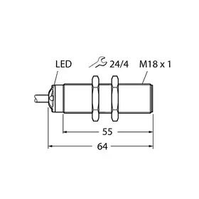 Ультразвуковой датчик TURCK RU50U-S18-AN8X