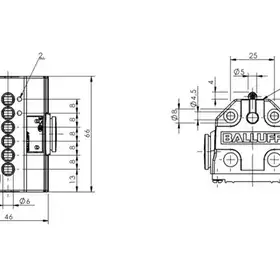 Блочный выключатель Balluff BNS 813-B06-R08-40-30-02