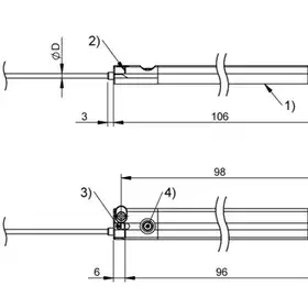 Датчик линейных перемещений Balluff BMP 01-EL1PP21A-0096-00-P00,5-S4