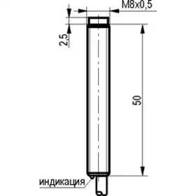 Индуктивный датчик ТЕКО ISN E1B-32P-2,5-L
