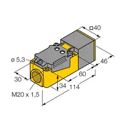 Индуктивный датчик TURCK NI20NF-CP40-VN4X2