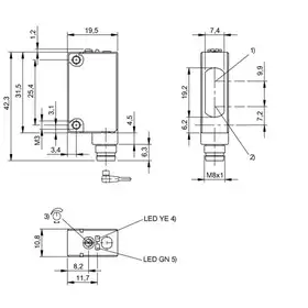 Оптический датчик Balluff BOS 5K-PS-RR10-S49