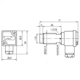 Индуктивный датчик ТЕКО ISBm AT64B8-31P-7-LZ-H-V