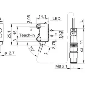 Оптический датчик Baumer O200.GR-GW1J.72NV/E026