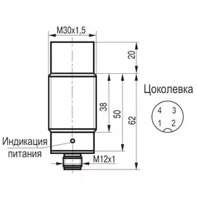 Индуктивный датчик расстояния ТЕКО ISAN EC8A8-32P-15-PS4-C