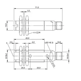 Оптический датчик Balluff BOS 18KF-NA-1N1R-S4-C