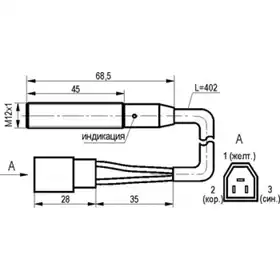 Индуктивный датчик ТЕКО ISB A27B8-31P-4-LZT5-C-P1