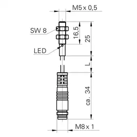 Индуктивный датчик Baumer IFRM 05N35A1/KS35PL