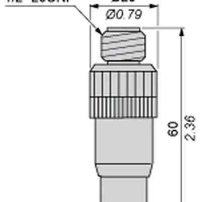Разъем Telemecanique XZCC20MDM30B