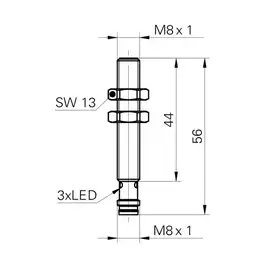 Индуктивный датчик Baumer IFRM 08P17A4/S35L