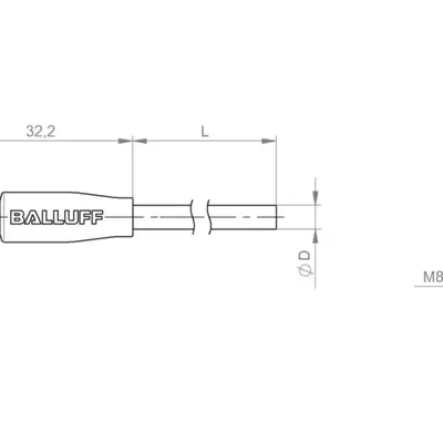 Разъем с кабелем Balluff BCC M314-0000-10-003-PW3434-100