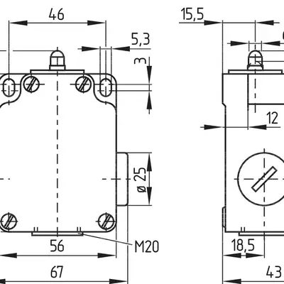 Kонцевой выключатель Schmersal TK 015-02Y