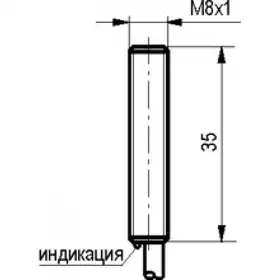 Индуктивный датчик ТЕКО ISB B11B-31P-1,5-L-O