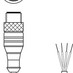 Разъем с кабелем Leuze Electronic KS ET-M12-4A-P7-300