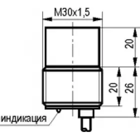 Индуктивный датчик ТЕКО ISN FS7A-32N-15-LZ