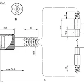 Оптоволоконный кабель Balluff BFO 18V-LCC-MZG-23-0,75