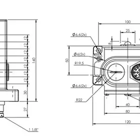 Блочный выключатель Balluff BNS 819-D08-D12-100-10-FD-S90F