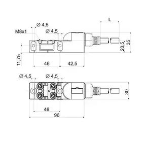 Распределительная коробка для датчиков Wenglor ZAA07R601