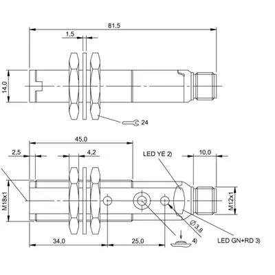 Датчик контрастной метки Balluff BKT 18KF-001-P-S4