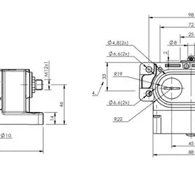Блочный выключатель Balluff BNS 813-D02-R12-62-20-01-FD-S80R