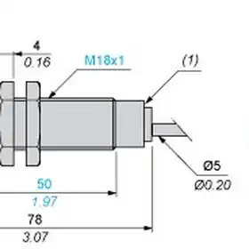Оптический датчик Telemecanique XU1N18NP341WL5