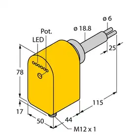 Датчик потока TURCK FCS-HA2P-LIX-H1141/AL115