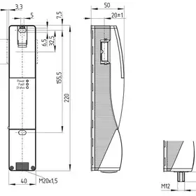 Дверной выключатель безопасности Schmersal AZM201B-I2-CC-T-1P2PW