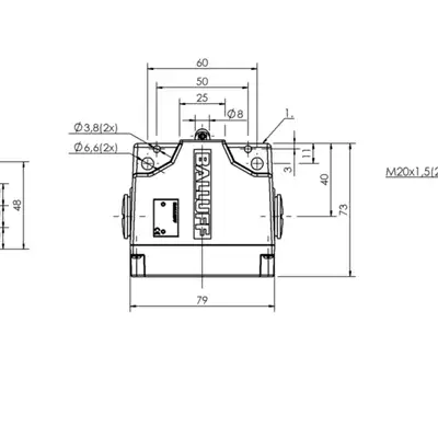 Блочный выключатель Balluff BNS 813-B03-R12-61-A-22-03