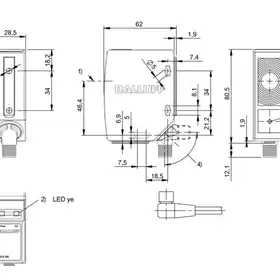 Оптический датчик Balluff BOS 50K-PA-RE10-S4S