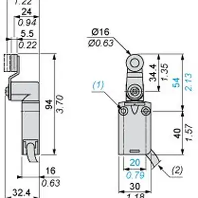 Kонцевой выключатель Telemecanique XCMD2115L10