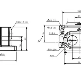 Блочный выключатель Balluff BNS 813-D02-K12-100-22-02-FC