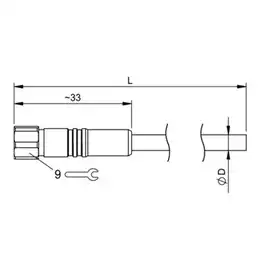Разъем с кабелем Balluff BCC S394-0000-10-003-VX04T4-100