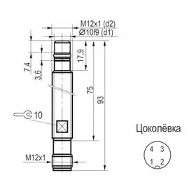 Индуктивный датчик ТЕКО ISB WC214S8-31P-1,5-ZS4-50