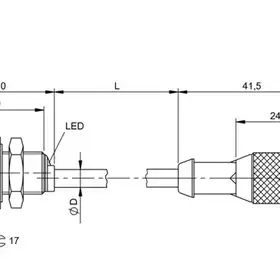 Индуктивный датчик Balluff BES M12MD-POC40B-BP00,3-GS04-003