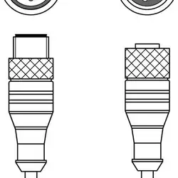 Соединительный кабель Leuze Electronic K-DS M12A-8P-4P-2m-L-PUR